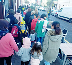 Pediguagua para ir al cole