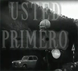 Usted primero, anuncio en televisión