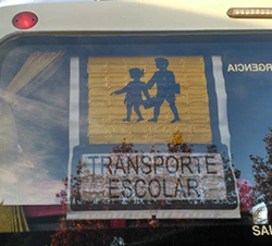 Campaña de control de transporte escolar