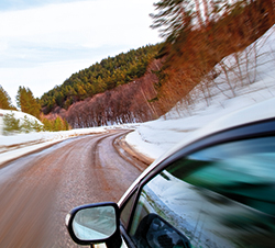Carretera con nieve
